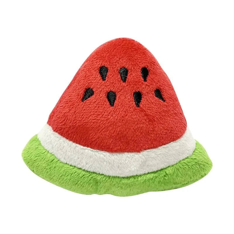 Shop All I Want Watermelon Shop All I Want SqueakJoy Pet Plush Toy 🍎🐾