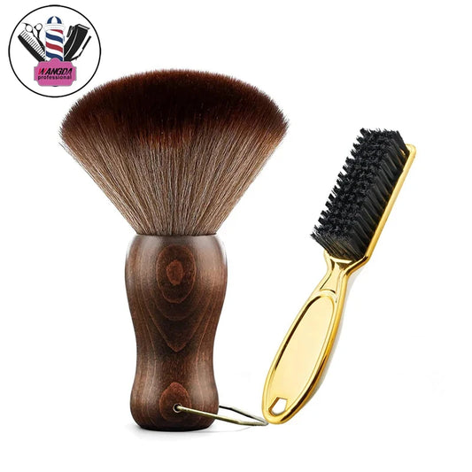 Professional Hairdressing Brush Set – Barbershop Styling & Face Cleaning Tools for Men ✂️🧖‍♂️