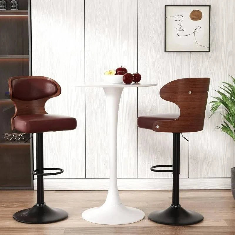 Bar Stools Set of 2, Adjustable Height 24.5-33.5IN, Bentwood Swivel wiAdd a touch of elegance and comfort to your home bar or kitchen with this stylish set of adjustable bar stools. Featuring a sleek bentwood design, each stool swivelsShop All I WantShop All I Want2, Adjustable Height 24