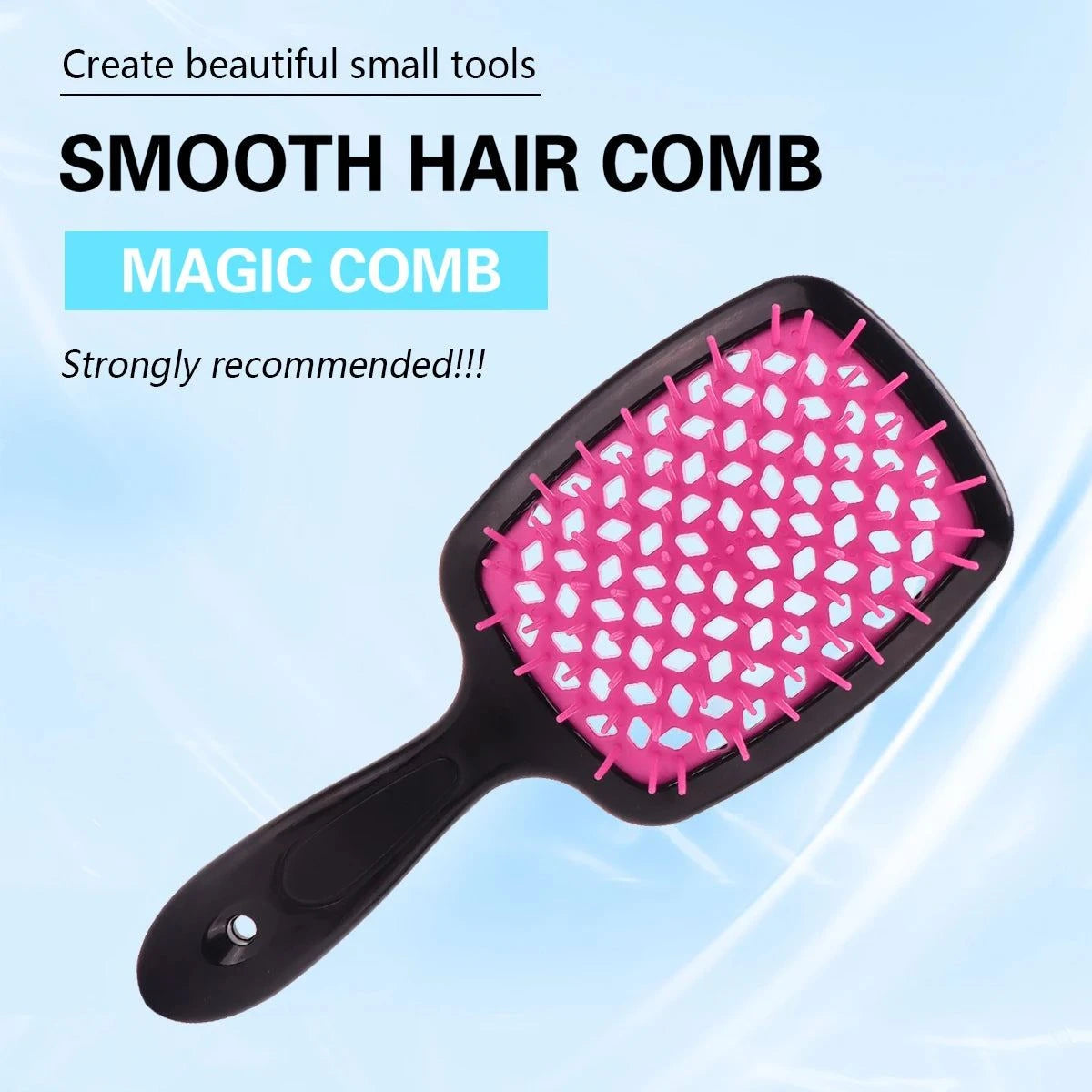 Shop All I Want Shop All I Want 💆‍♀️ Air Cushion Comb – Anti-Static, Massage Hair Brush for Wet & Curly Hair, Barber Styling Tool 🌟