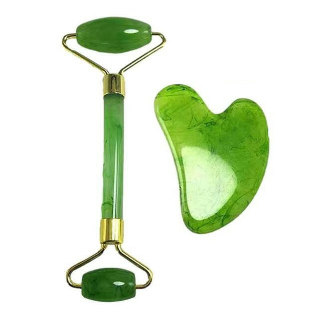 Shop All I Want Green SHOP ALL I WANT Gua Sha Face Massager