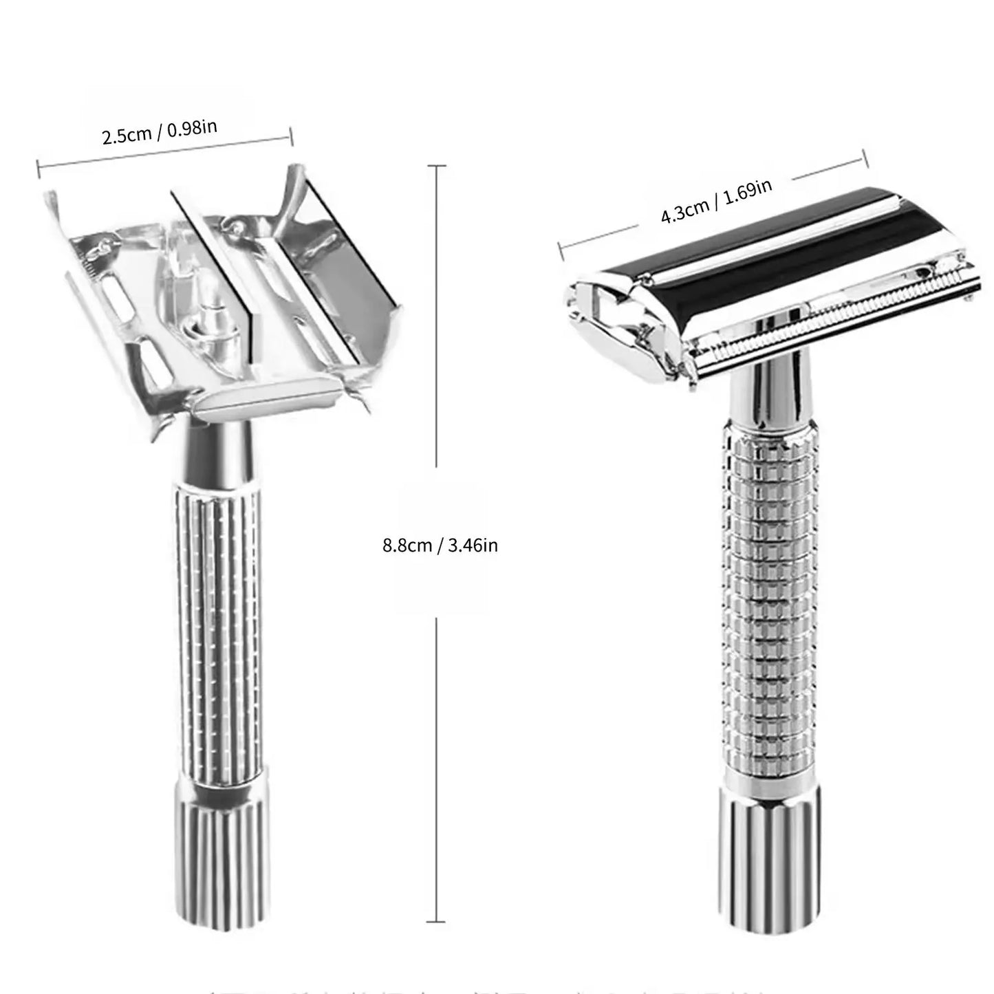 Men's Stainless Steel Folding Shaving Razor – Straight Razor with Blades, Ideal Barber Tool for Precision Shaving 🪒✨