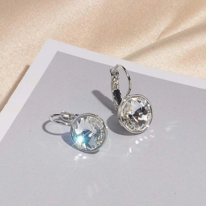 Shop All I Want White Crystal SHOP ALL I WANT Trendy Korean Crystal Earrings 💎🎁 #StatementJewelry