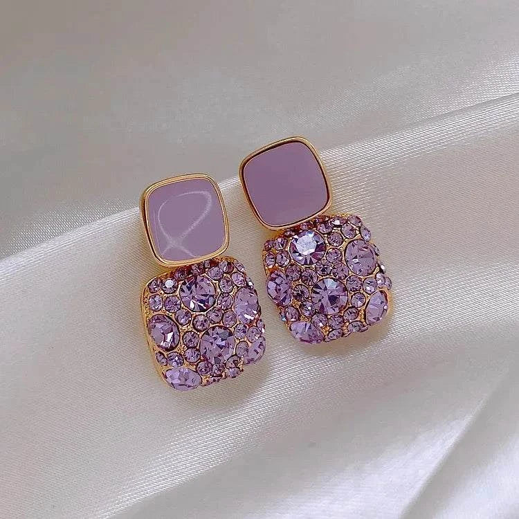 Shop All I Want purple SHOP ALL I WANT Retro Purple Stud Earrings 💜🌟 #FashionStatement