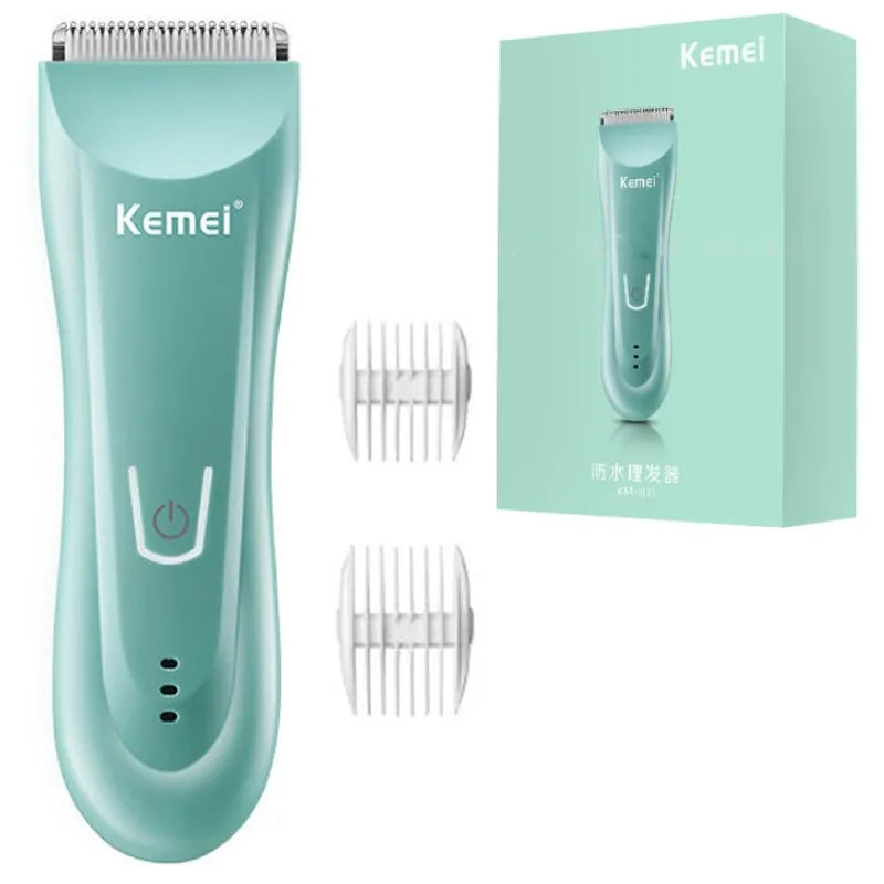 Kemei Wet & Dry Groin Body Trimmer for Men – Rechargeable Face, Beard & Hair Clipper, Electric Shaver & Groomer ⚡🧔