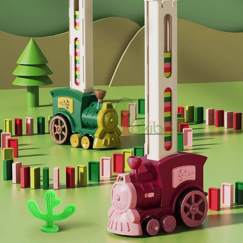 Shop All I Want SHOP ALL I WANT Domino Train Car Set: Educational Fun! 🚂🌈