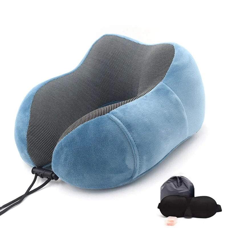 Shop All I Want Peacock Blue Set SHOP ALL I WANT Pillow Memory Foam Neck Pillow