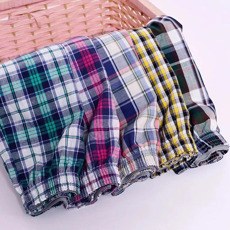 Shop All I Want SHOP ALL I WANT 👖 3-10PCS Cotton Boxer Shorts – Soft, Large Size Underwear for Men, Comfortable Pajamas 🌙