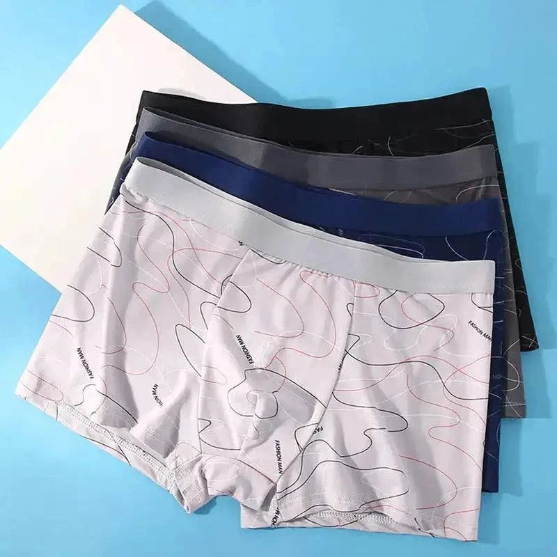 Shop All I Want SHOP ALL I WANT 🩲 8pcs Men's Boxer Shorts – Soft Milk Silk, Sexy & Breathable with Fashionable Prints 🌟