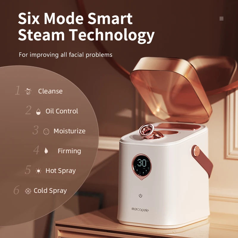 Nano Ionic Face Steamer – Deep Clean & Moisturizing Facial Steamer for Spa-like Skin Care 🌬️💧