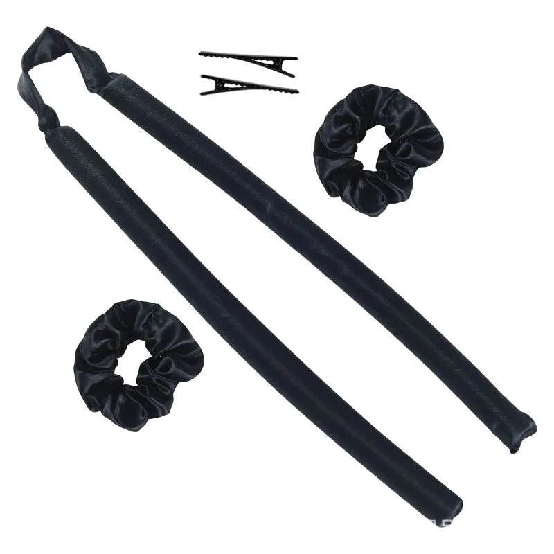 Shop All I Want 4-Black / CHINA Shop All I Want 💁‍♀️ Heatless Curling Rod Headband – Soft, No-Heat Hair Rollers for Effortless Curls While Sleeping 🌙