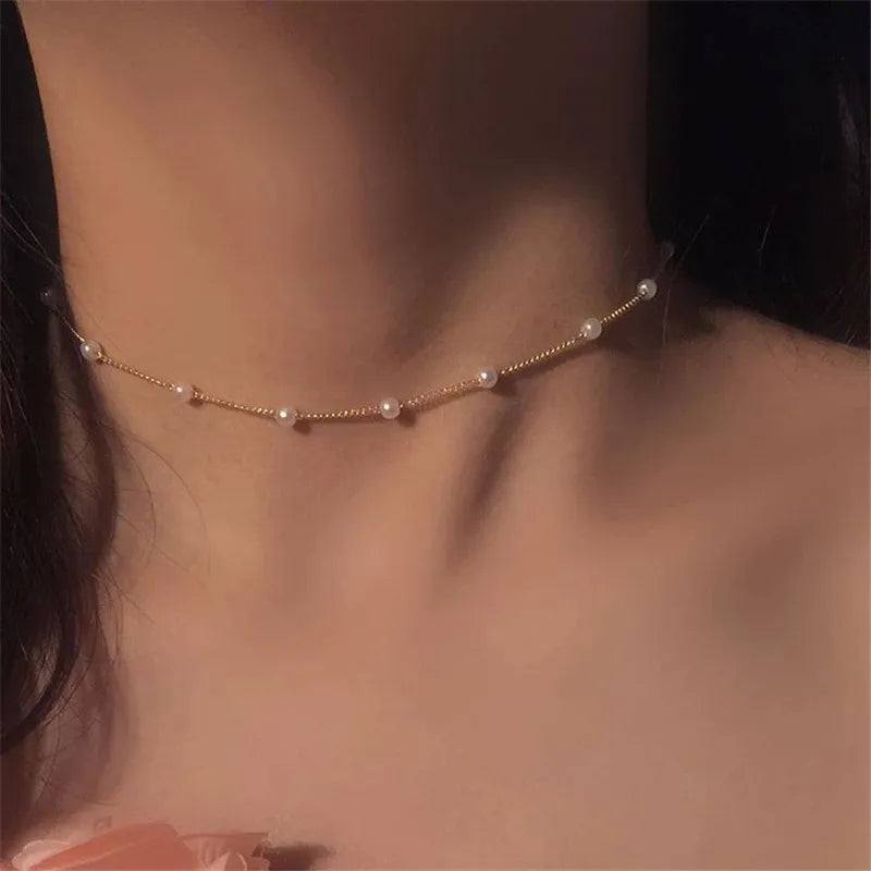 Shop All I Want SHOP ALL I WANT Kpop Pearl Choker Necklace 🌟📿