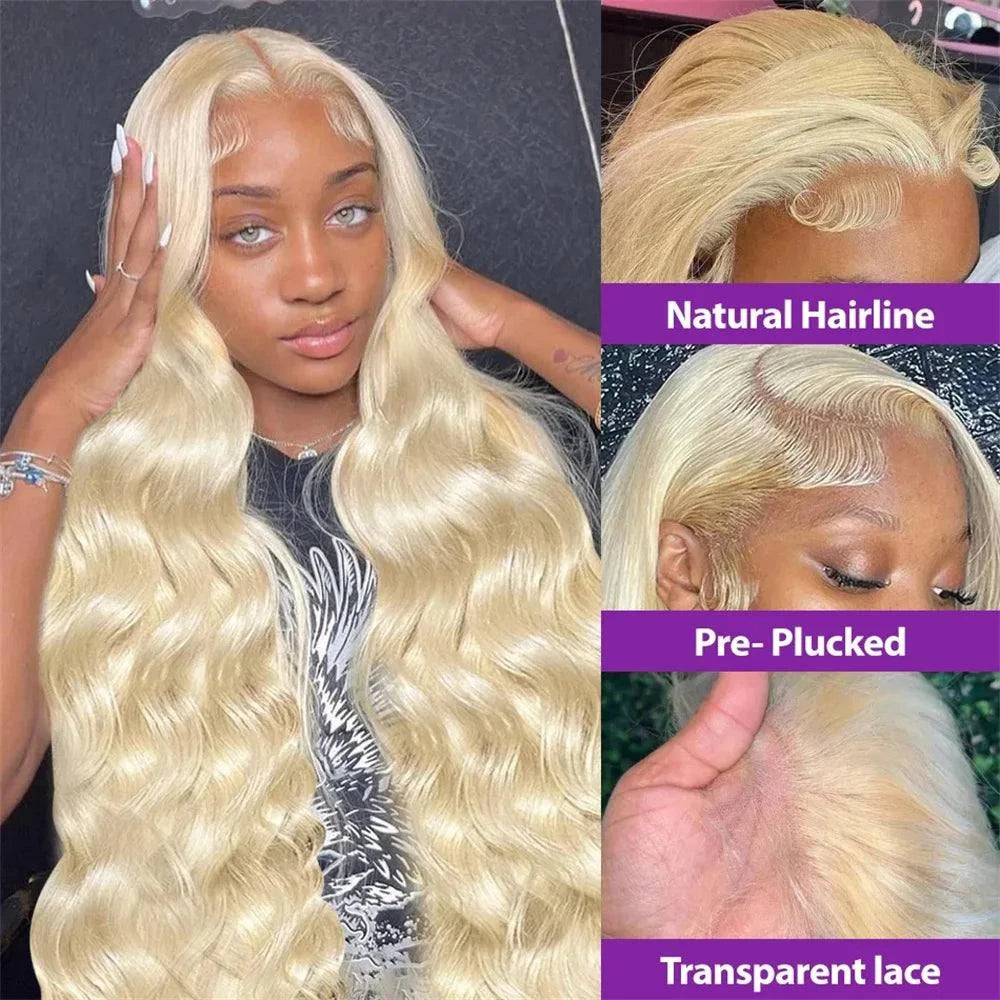 Shop All I Want Shop All I Want 💁‍♀️ 30-38" Honey Blonde Lace Frontal Wig – 13x6 Body Wave ✨