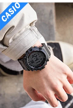 Silver LED Digital Watch | Luxury Waterproof Quartz for Men ⌚