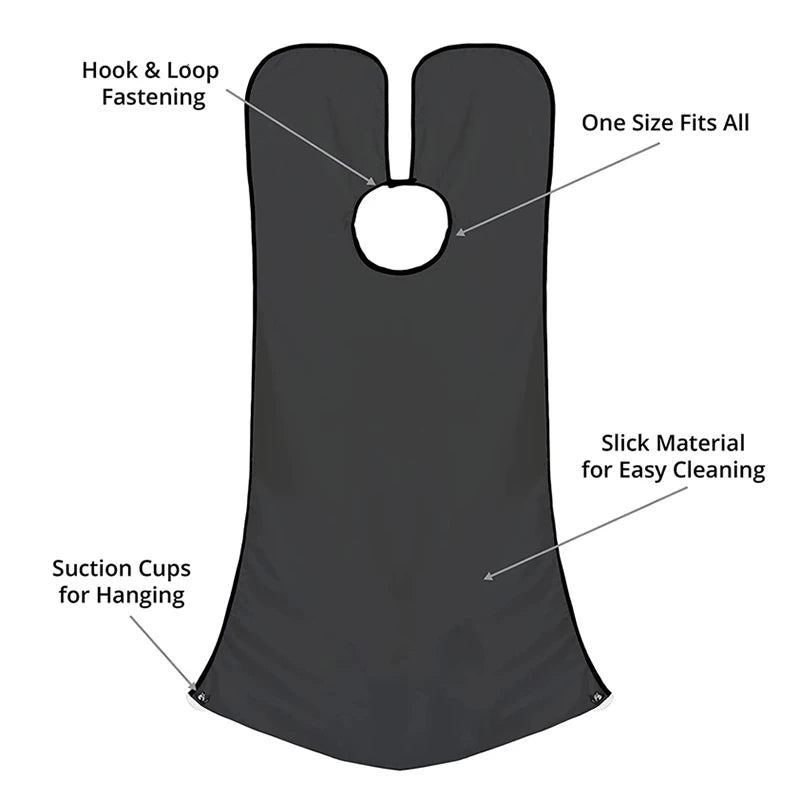 Shaving Apron for Men – Beard Shaving Care Bib for Easy Cleanup After Shaving, Perfect Gift for Grooming Enthusiasts 🎁✂️