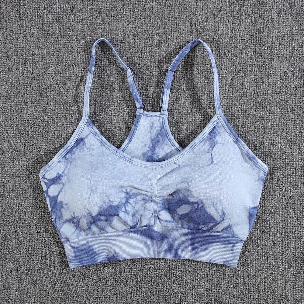 Shop All I Want Blue Bra / S Shop All I Want Tie-Dye Yoga Set 🌈💪 #FitnessFashion