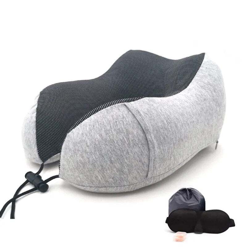 Shop All I Want Gray Set SHOP ALL I WANT Pillow Memory Foam Neck Pillow