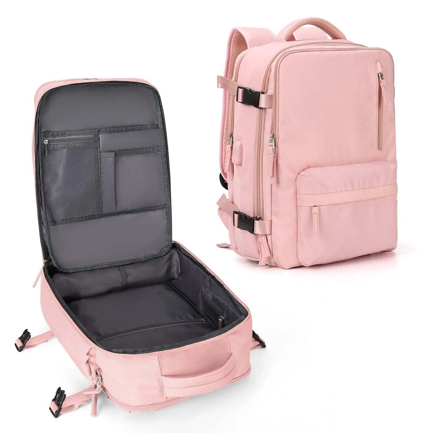 Shop All I Want Pink / 43x30x20cm SHOP ALL I WANT Travel Backpack for Men and Women