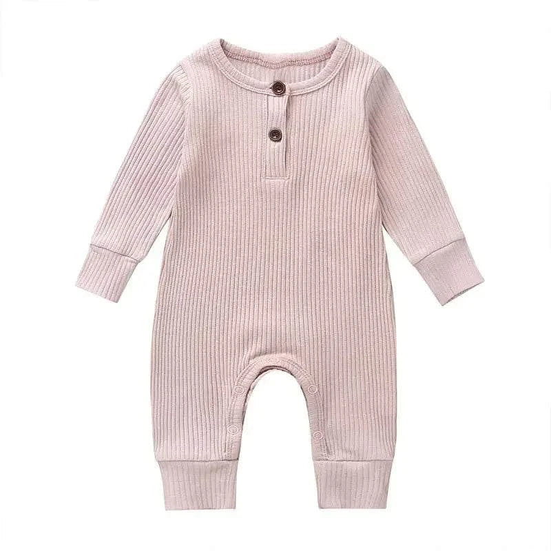 Shop All I Want Pink / 9-12months Shop All I Want 🌸 Cozy Cotton Romper: Perfect for Spring & Autumn!