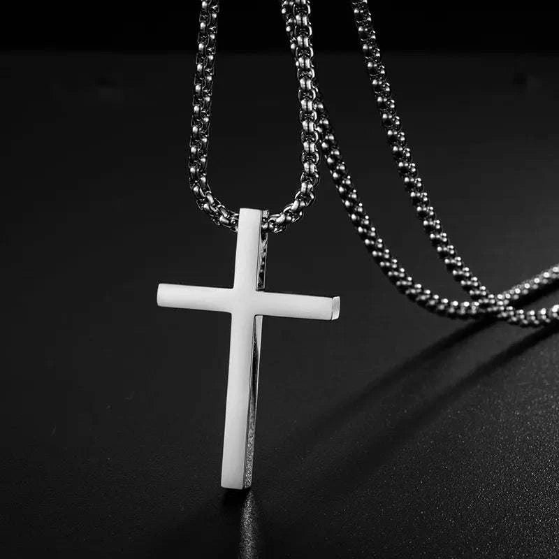 Shop All I Want Medium SHOP ALL I WANT Stainless Steel Jesus Cross Necklace