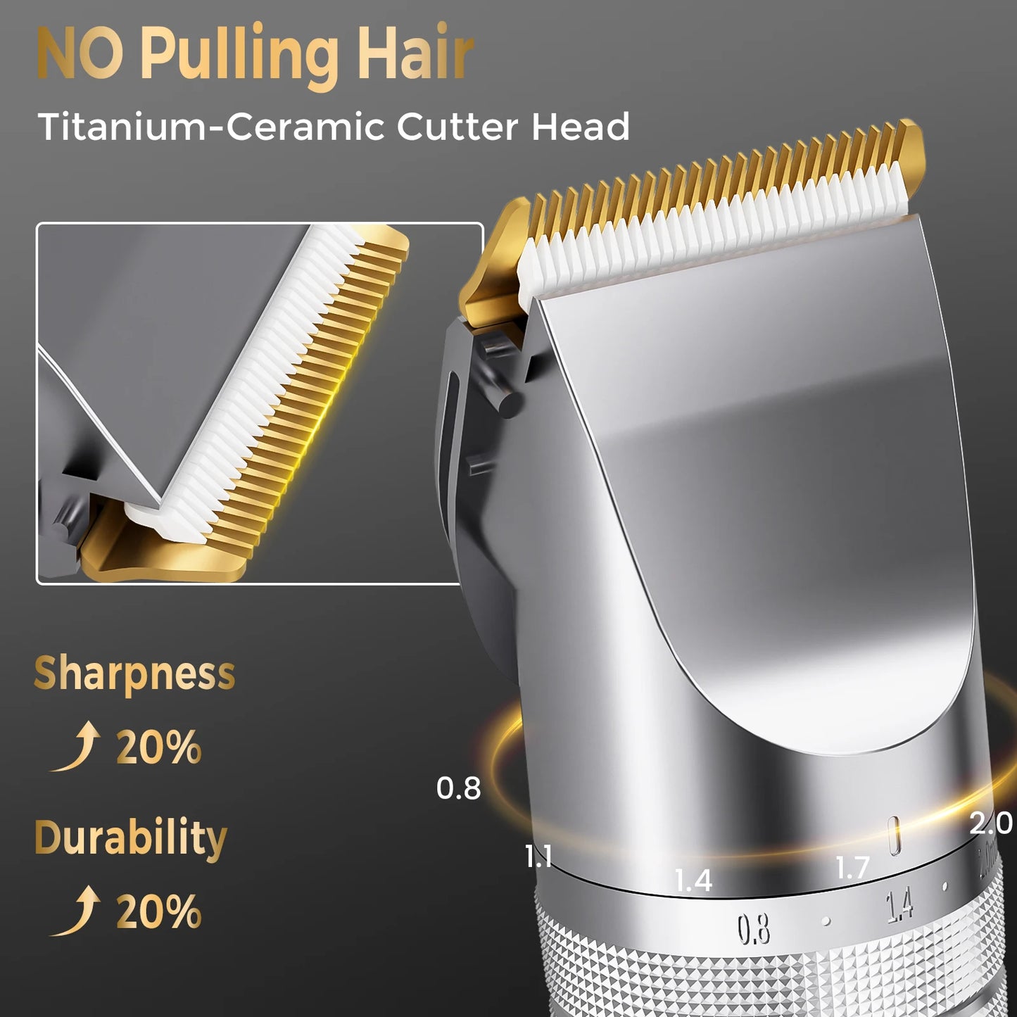 Hair Clippers for Men – Professional Cordless Barber Clippers for Hair Cutting & Grooming, Rechargeable Beard Trimmer ✂️⚡