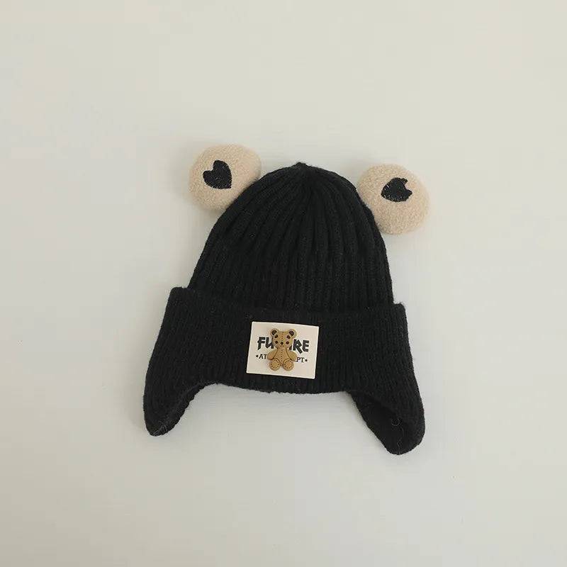 Shop All I Want Style2 A(46-52cm) SHOP ALL I WANT Cute Cartoon Bear Baby Beanie Cap 🐻👶