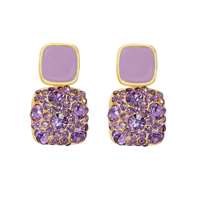 Shop All I Want SHOP ALL I WANT Retro Purple Stud Earrings 💜🌟 #FashionStatement