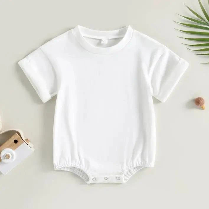 Shop All I Want Ivory / 12M Shop All I Want 🎈 Breezy & Adorable: Unisex Summer Romper for Babies!