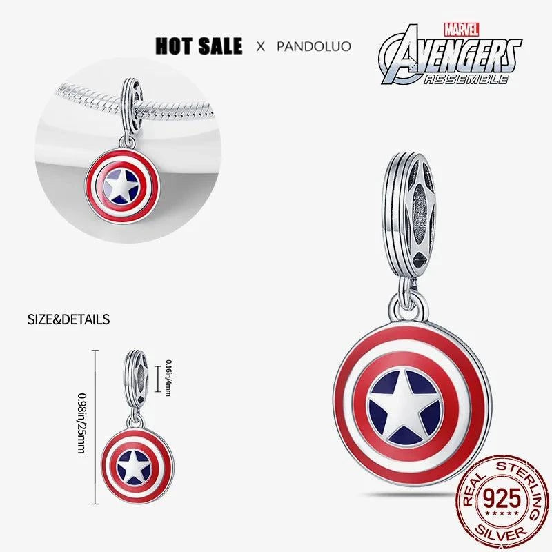 Shop All I Want M6 Shop All I Want 🦸‍♀️ 925 Silver Bead for Pandora, Marvel Jewelry Gift 🎁