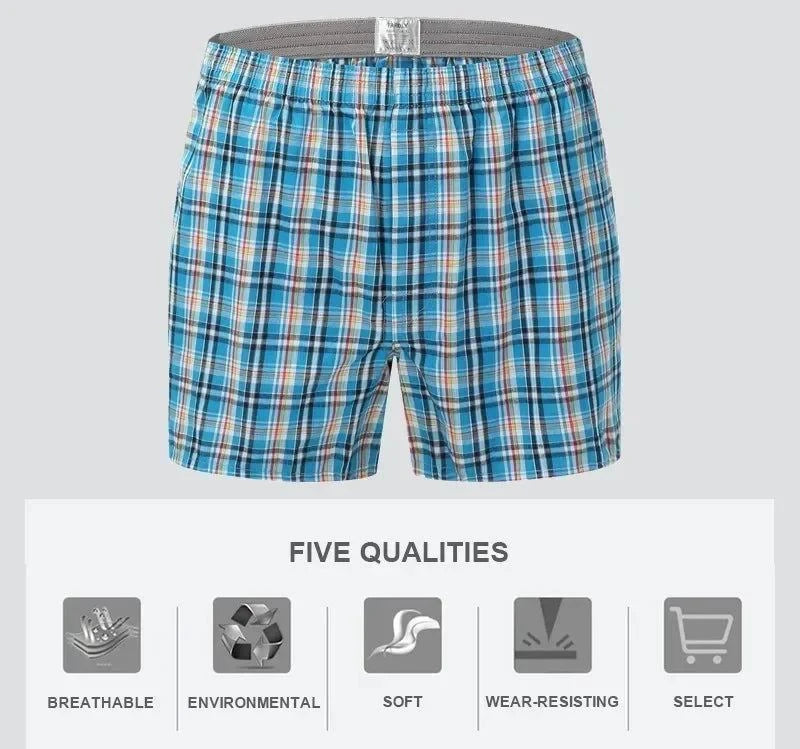 Shop All I Want SHOP ALL I WANT 👖 3-10PCS Cotton Boxer Shorts – Soft, Large Size Underwear for Men, Comfortable Pajamas 🌙