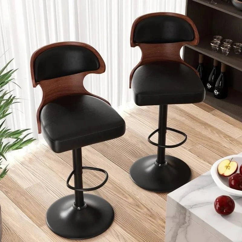 Bar Stools Set of 2, Adjustable Height 24.5-33.5IN, Bentwood Swivel wiAdd a touch of elegance and comfort to your home bar or kitchen with this stylish set of adjustable bar stools. Featuring a sleek bentwood design, each stool swivelsShop All I WantShop All I Want2, Adjustable Height 24