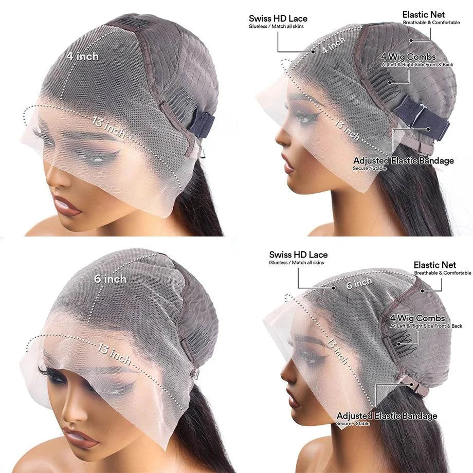 💁‍♀️ HD Lace Front Body Wave Wig – 13x6 Brazilian Hair, Transparent, On Sale, Choice of Bob Styles 🌟 - Shop All I Want