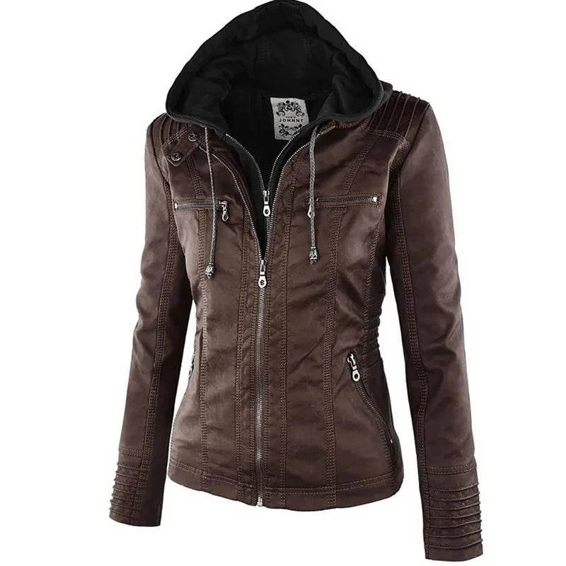 Shop All I Want Brown / XXXL SHOP ALL I WANT Winter Faux Leather Jacket