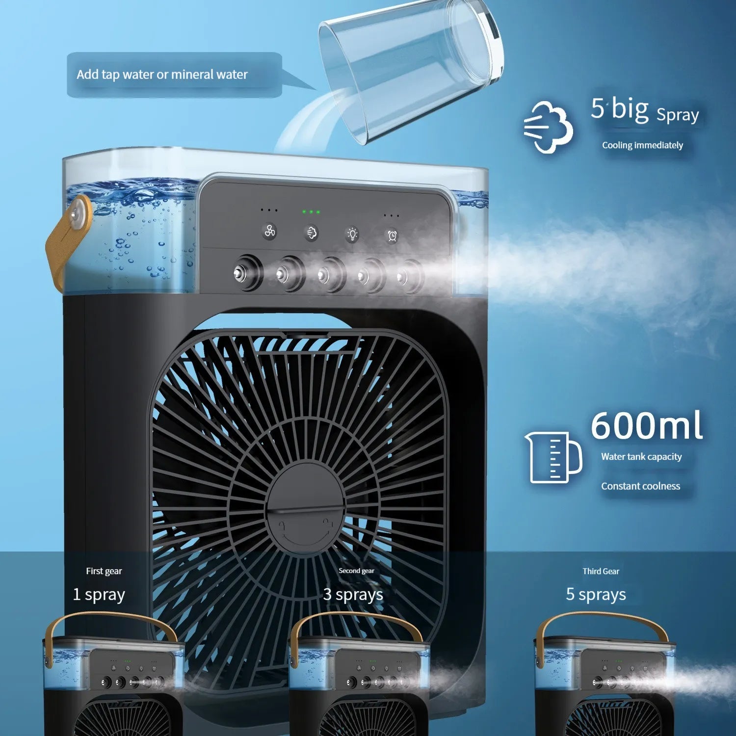 Shop All I Want SHOP ALL I WANT 3 Speed Cooling Humidifier