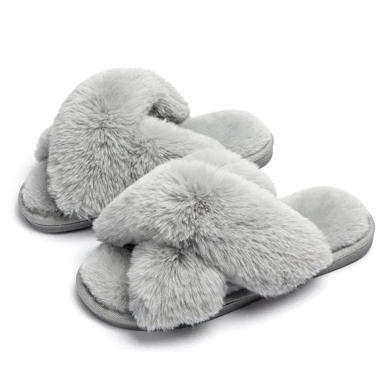 Soft Fuzzy Slippers Soft Plush Slippers - Shop All I Want