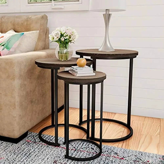 3-Piece Nesting Round End TablesAdd a touch of modern elegance to your living space with these 3-Piece Nesting Round End Tables. Perfect for small living room design ideas or cozy apartments, theseShop All I WantShop All I Want3-Piece Nesting Round End Tables