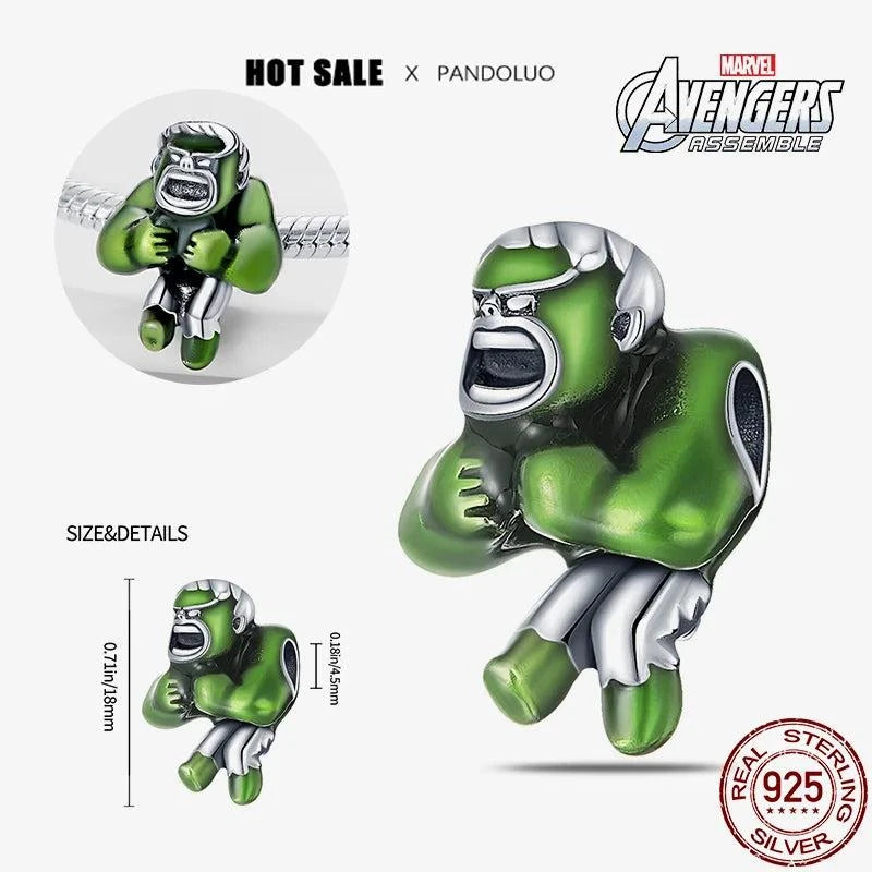 Shop All I Want M2 Shop All I Want 🦸‍♀️ 925 Silver Bead for Pandora, Marvel Jewelry Gift 🎁