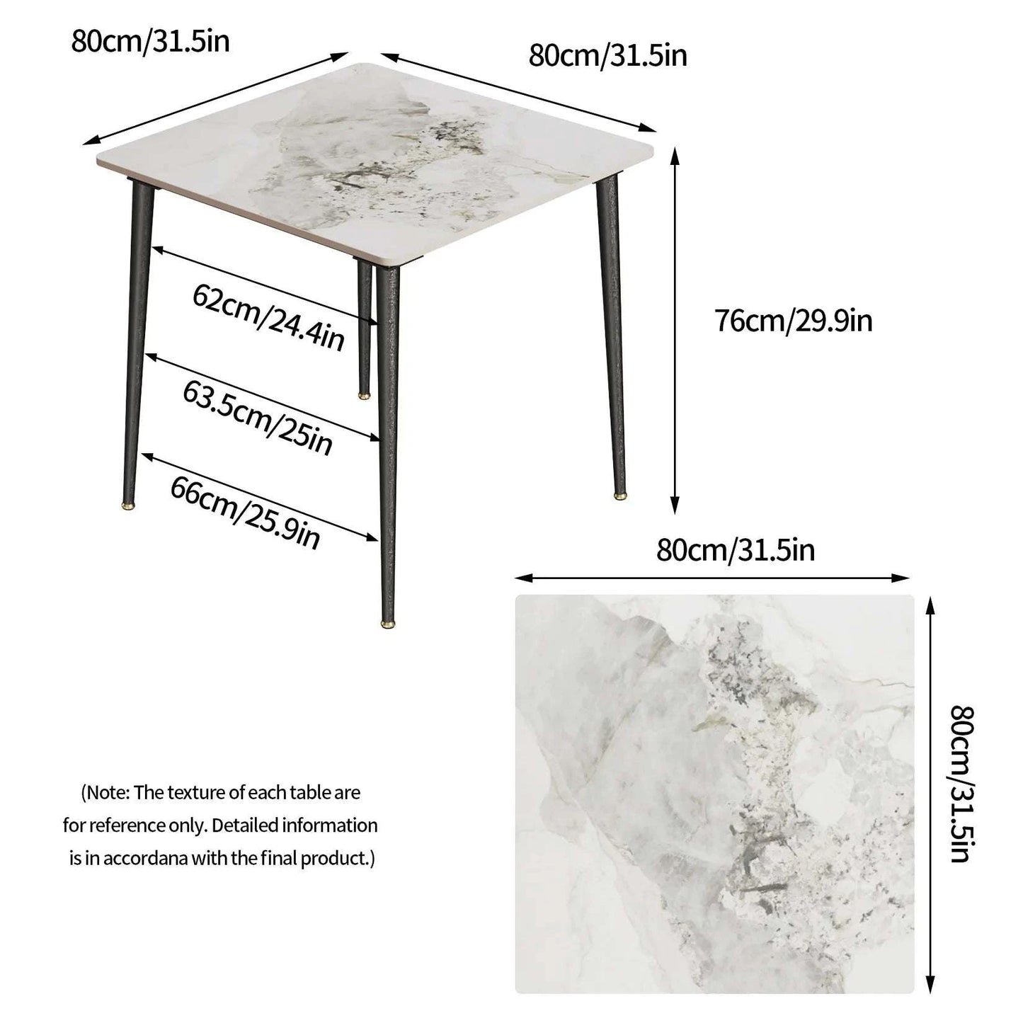 Compact Square Marble Dining Table with Metal Legs | Modern Kitchen FuElevate your dining experience with this Compact Square Marble Dining Table featuring sleek metal legs for a minimalist, modern look. Designed to comfortably seat 4-Shop All I WantShop All I WantCompact Square Marble Dining Table