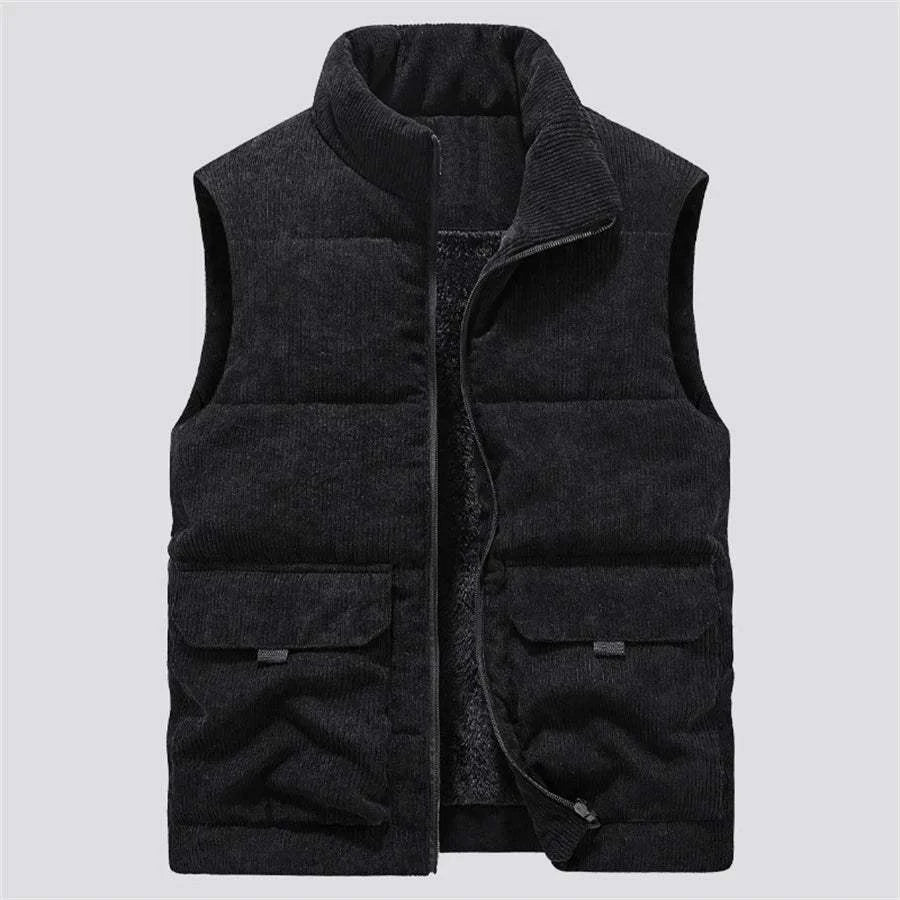 Shop All I Want black / M (40-50kg) Shop All I Want Winter Wool Vest for Men