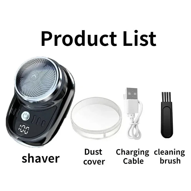 Portable Men's Electric Shaver – USB Rechargeable Mini Razor for Wet & Dry Shaving 🌊🔌