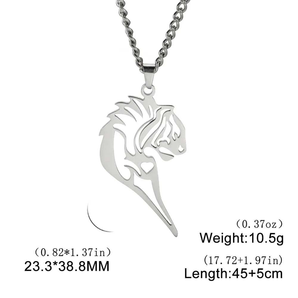 Shop All I Want Steel Lion C SHOP ALL I WANT Inner Strength Steel Lion Necklace 🦁🌟