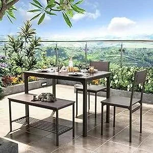 4-Piece Dining Table Set for Small Space - 43.3" Kitchen Table with ChTransform your dining area with the 4-Piece Dining Table Set for Small Space. Perfect for modern home design ideas, this compact set features a 43.3" kitchen table wShop All I WantShop All I Want4-Piece Dining Table Set