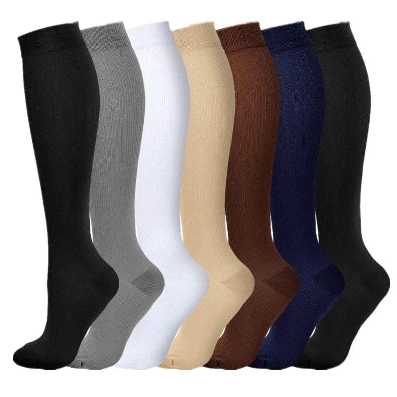 Shop All I Want 7 Pairs-Mix / S-M SHOP ALL I WANT Knee High Compression Socks -Brooklyn active wear 🖤