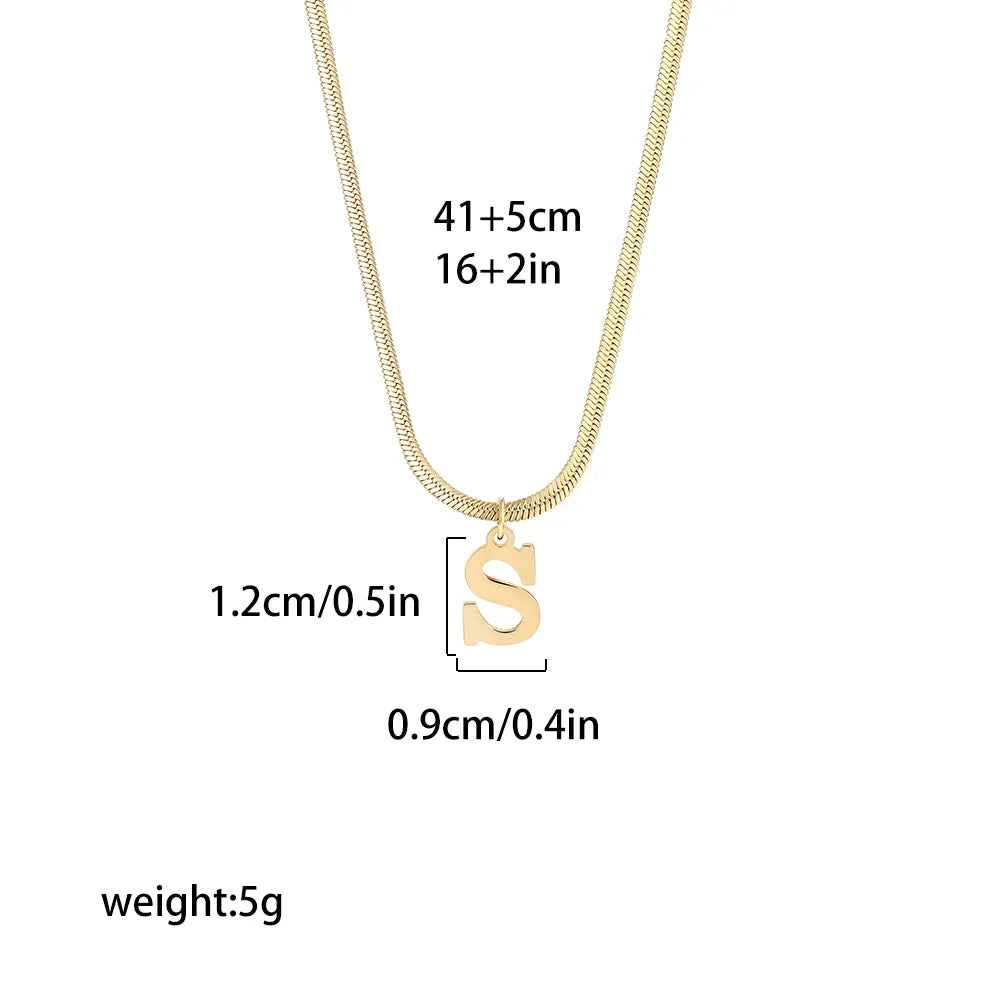 Shop All I Want SHOP ALL I WANT Gold Alphabet Necklace