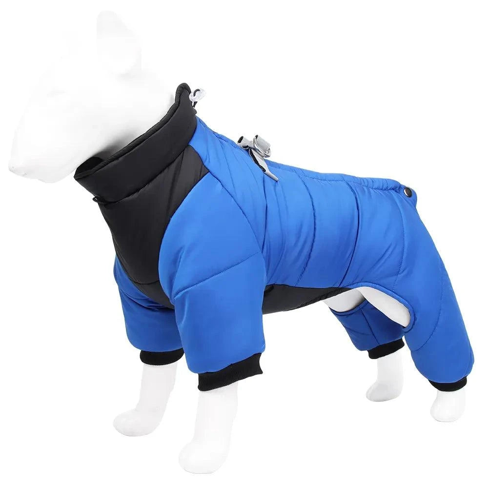 Shop All I Want Blue / S SHOP ALL I WANT Stay Stylish and Warm: Reflective, waterproof, windproof winter jacket for French Bulldogs! 🐾❄️