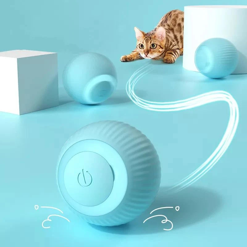 Shop All I Want Shop All I Want Electric Cat Ball: Smart Interactive Toy! 🐾 🔵