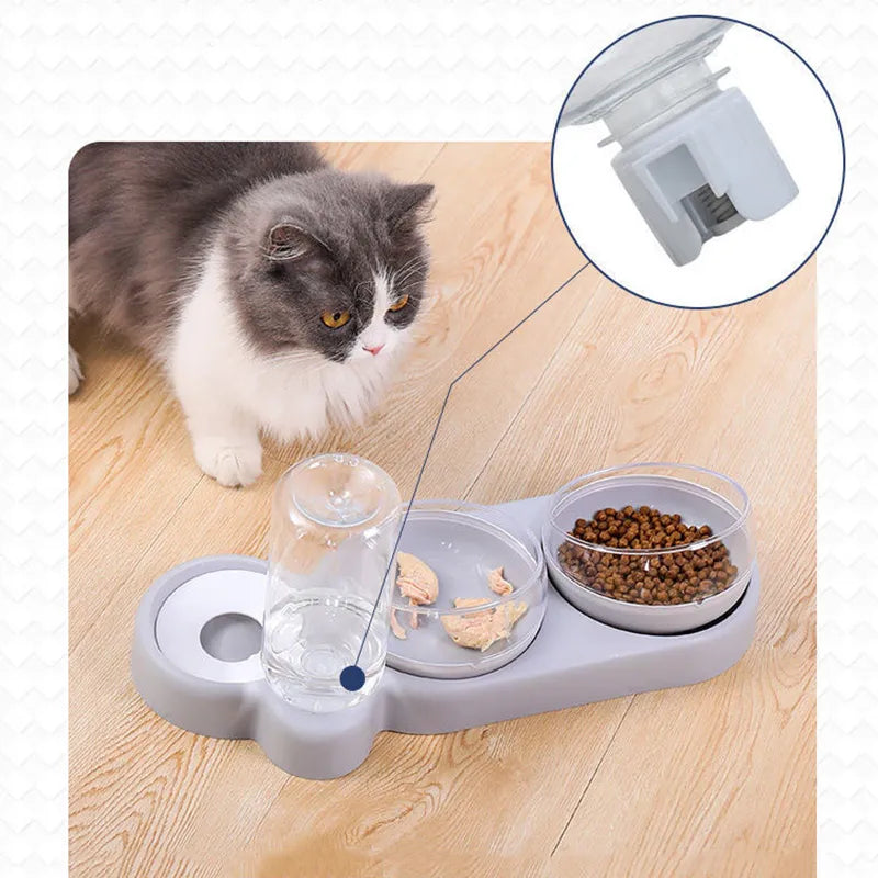 Shop All I Want SHOP ALL I WANT Double Bowl Cat Feeder