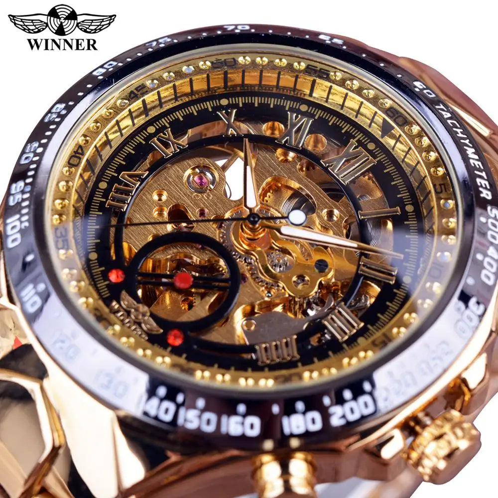 Winner Mechanical Sport Watch: Luxury Automatic Skeleton Design! ⌚🏆