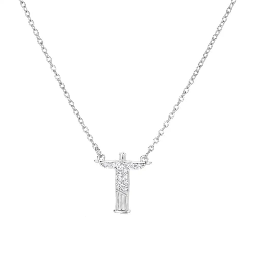 Shop All I Want N05336P / 45cm / China SHOP ALL I WANT Gold-Plated Zircon Cross Necklace 🌟✝️