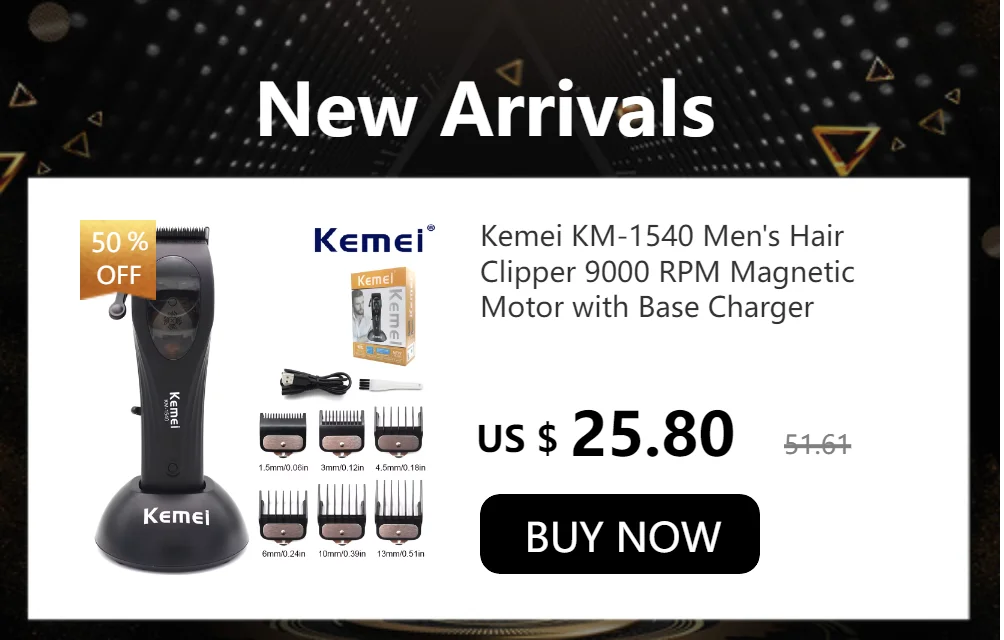 Kemei KM-2299 Hair Trimmer – Professional Hair Clipper for Men’s Haircut, Precision Cutting Machine ✂️💈